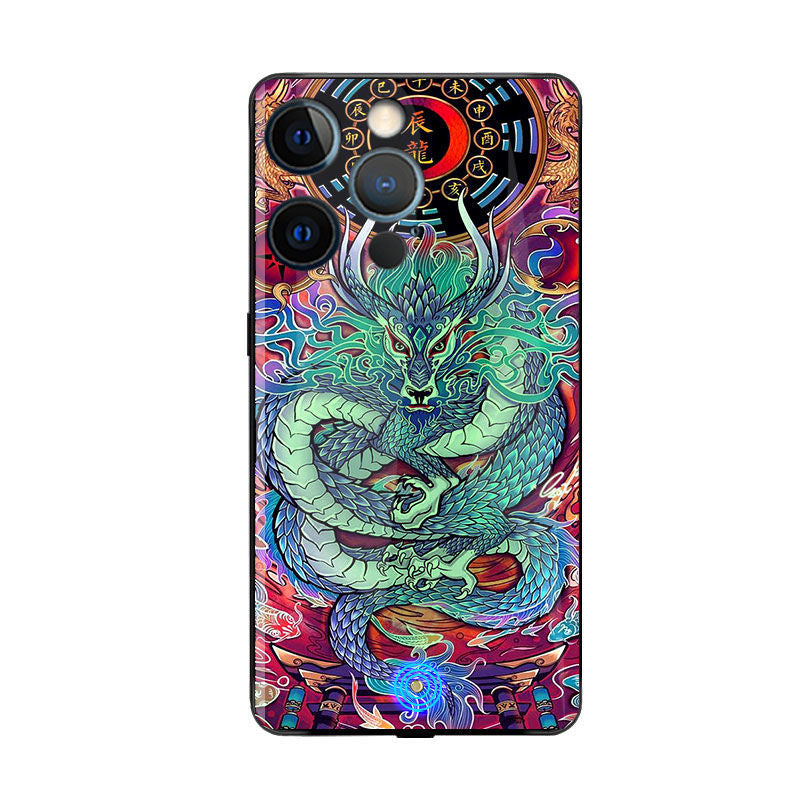Luminous Dragon Trend Case for Apple iPhone 14 Pro Max / 15 / 13 Pro