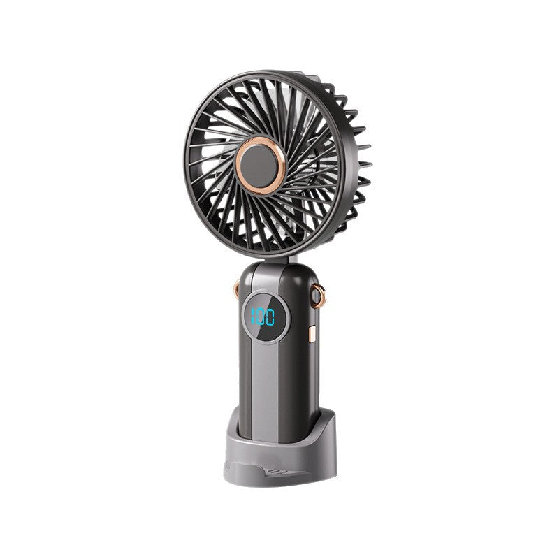 Mini USB Handheld Fan with Phone Holder – Portable & Rechargeable