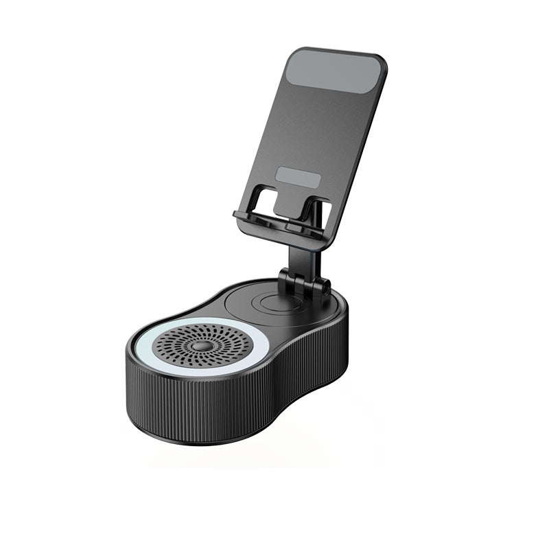 360° Rotating Bluetooth Speaker with Power Bank 2025