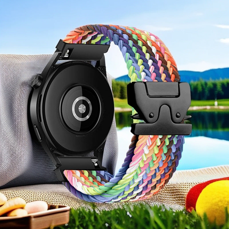 Braided Parachute Buckle Strap for Fitbit Versa & More