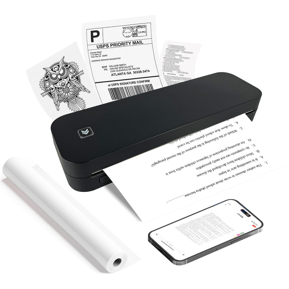 A4 Size Wireless Thermal Printer for Office & Tattoo Design