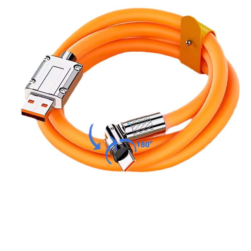 120W 540° Rotatable Elbow Fast Charging Type-C Cable