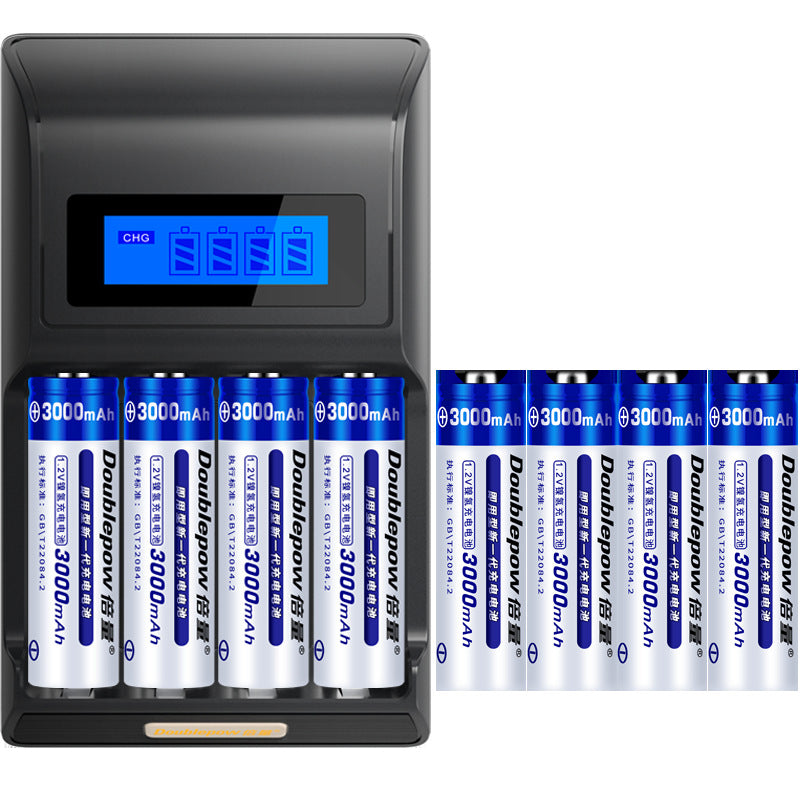 Universal Smart LCD Battery Charger – 8×No.5 Rechargeable