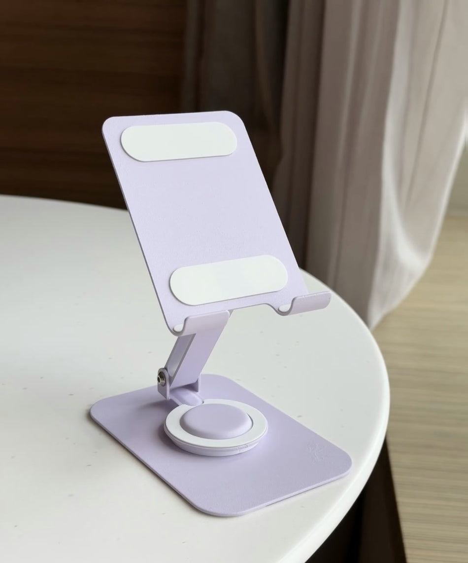 Foldable Rotating All-Metal Mobile Phone Stand with Logo