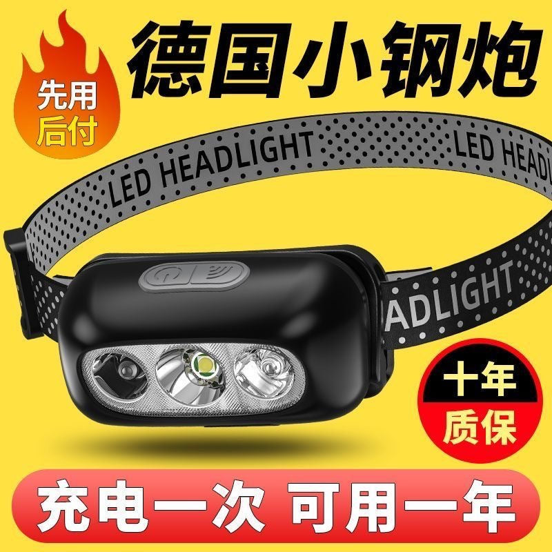 Super Bright Induction Headlamp Rechargeable Waterproof Portable