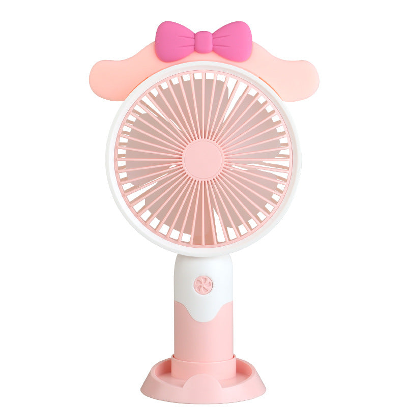 Net-Red Cartoon USB Handheld Fan – Portable Mini Fan for Outdoors & Desk