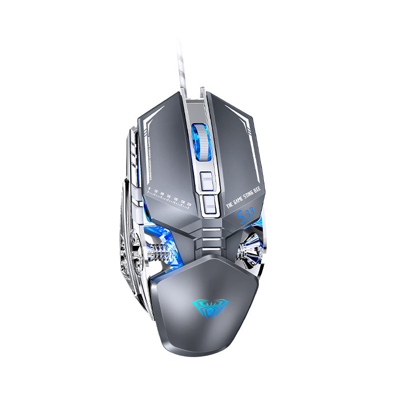 Tarantula S33 Wired Gaming Mouse with Macro & RGB Light