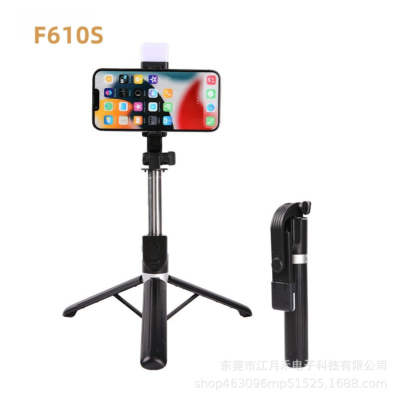Travel Portable Bluetooth Selfie Stick with Retractable Tripod & Desktop Stand