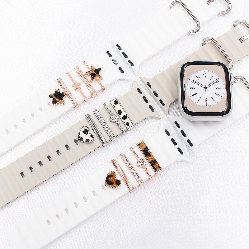 Universal Decorative Ring for Apple Watch Silicone Band