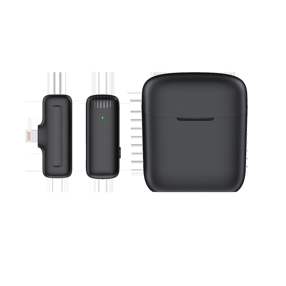 J11 Wireless Lavalier Mic – Mini, Noise Reduction & Charging Case Included