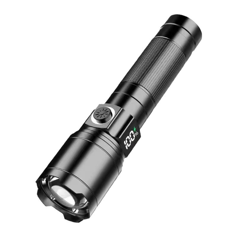 Super Bright Rechargeable LED Zoom Flashlight – Portable