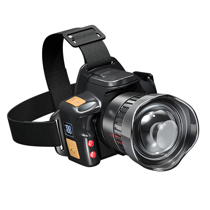 Factory Direct Cross-Border Strong Light USB Headlight