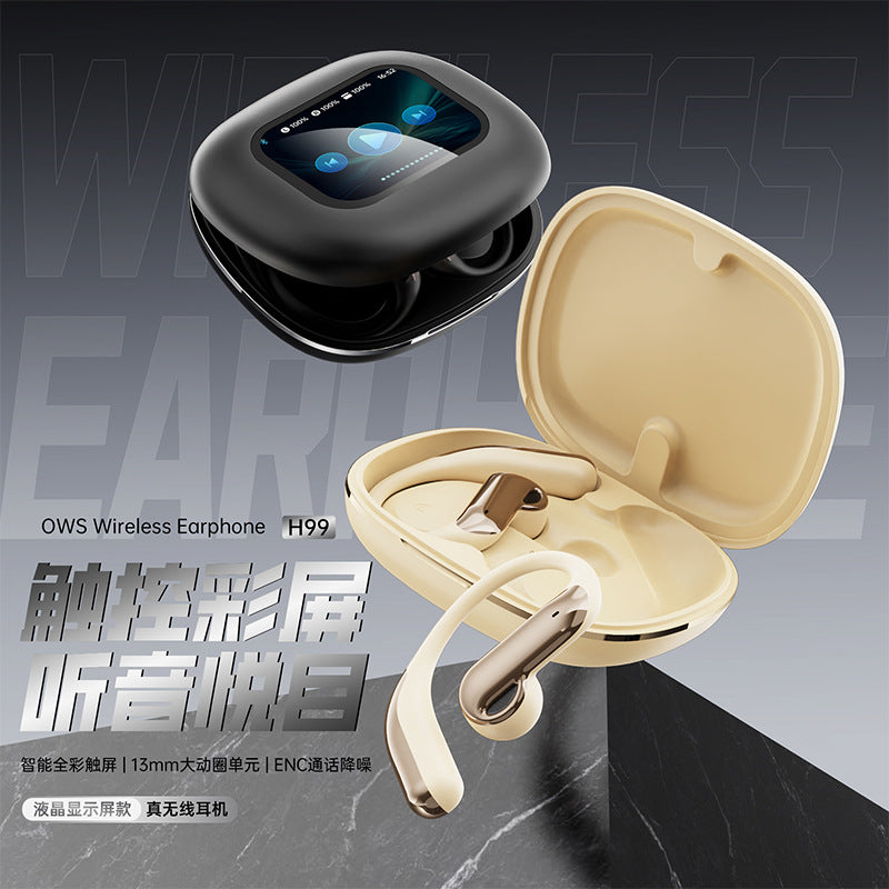 H99 Wireless Ear Hook Headset w/ Display