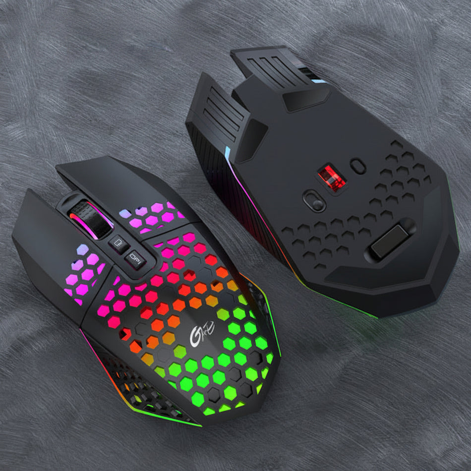 Tiger Cat Lightweight Honeycomb RGB Wireless Gaming Mouse