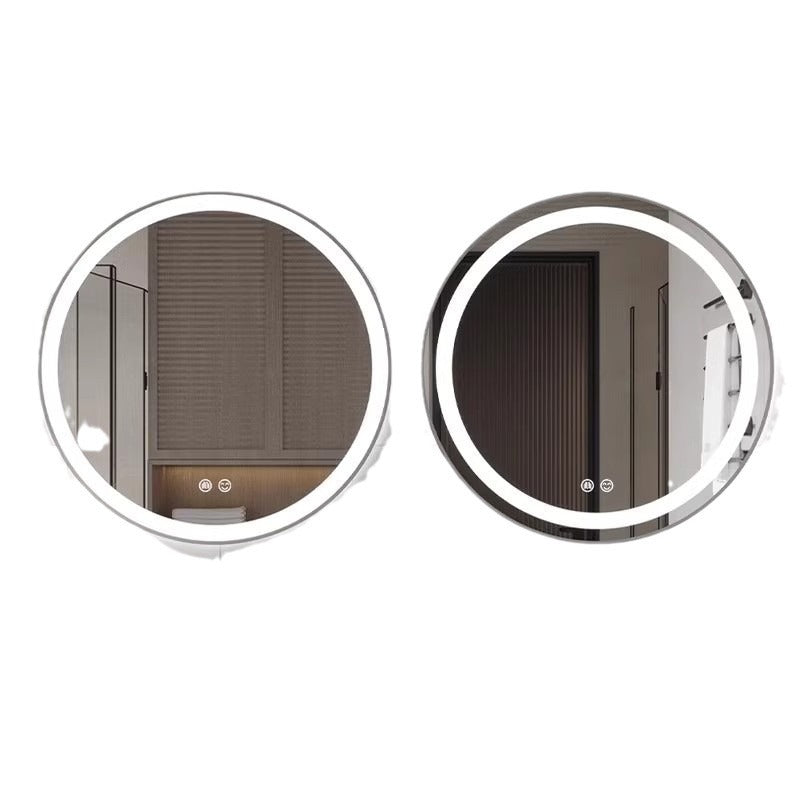 Smart Round LED Bathroom Mirror – Anti-Fog Touch Screen Wall Mirror