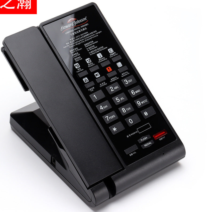 Hotel Landline Phone – No Battery, Fixed for Guest Room Use