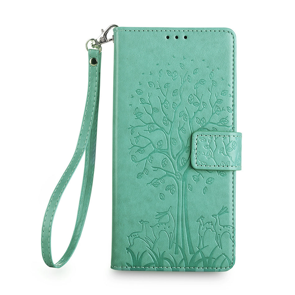Samsung S24 Ultra Leather Case with Wrist Strap