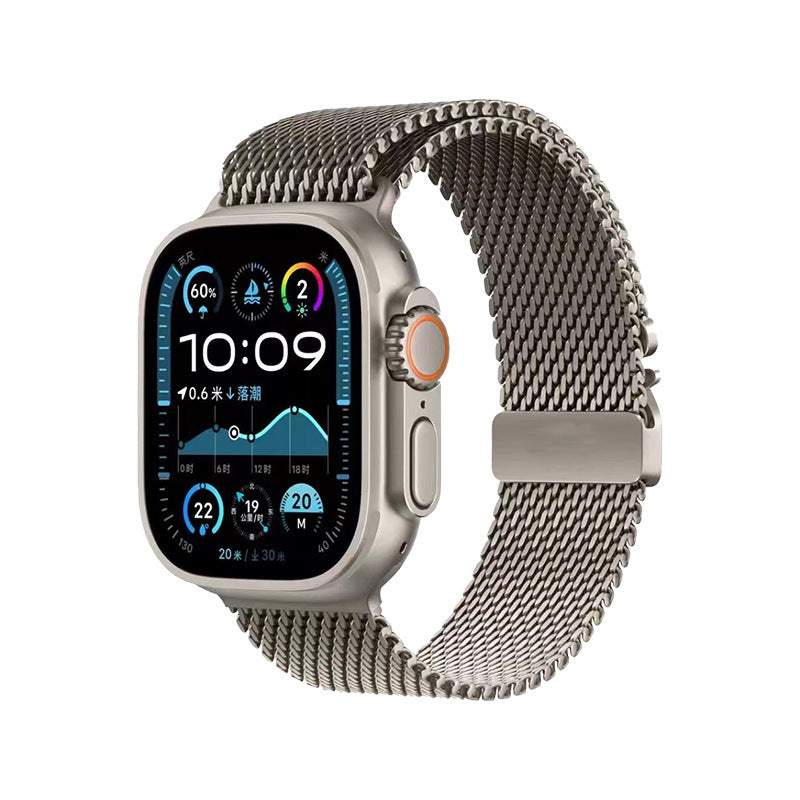 S10 Titanium Milan Apple Strap – Stylish & Secure