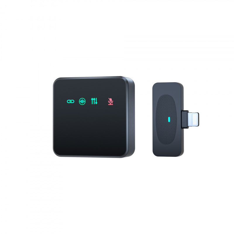 Mini Wireless Collar Mic – Pro Noise Reduction for Live & Outdoor Use