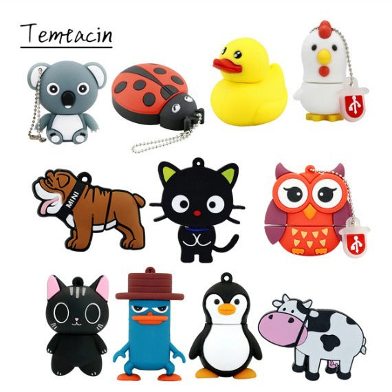 Animal Pendrive USB Flash Drive 128GB 256GB USB Pendrive USB