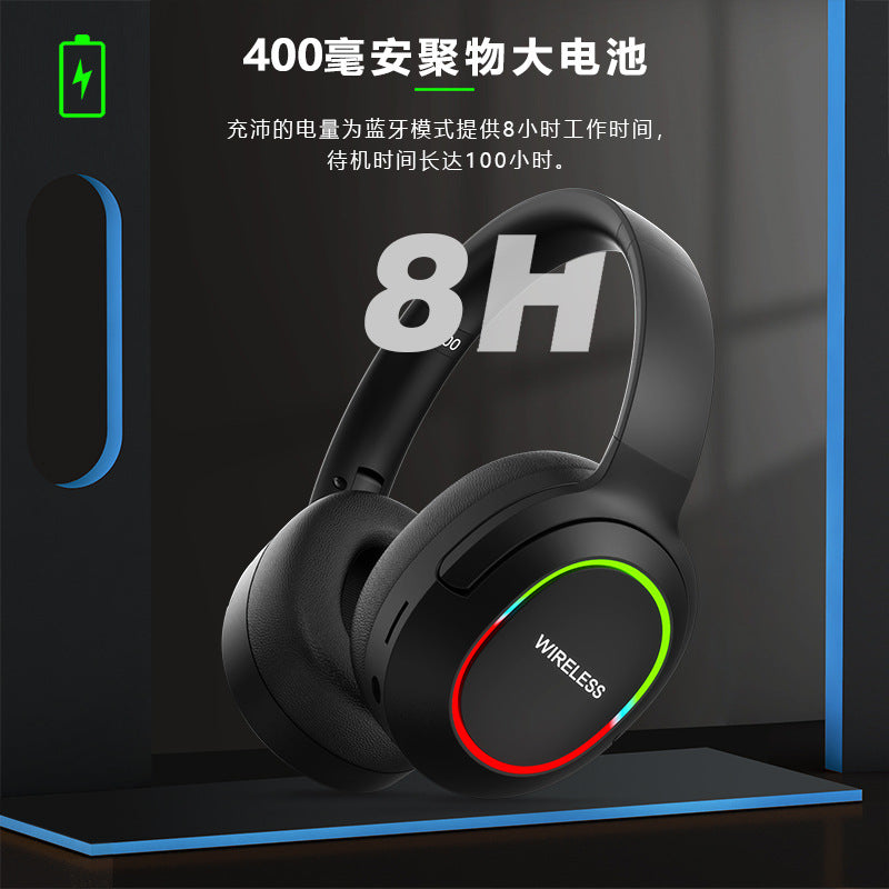 LED Bluetooth Foldable Gaming Headset