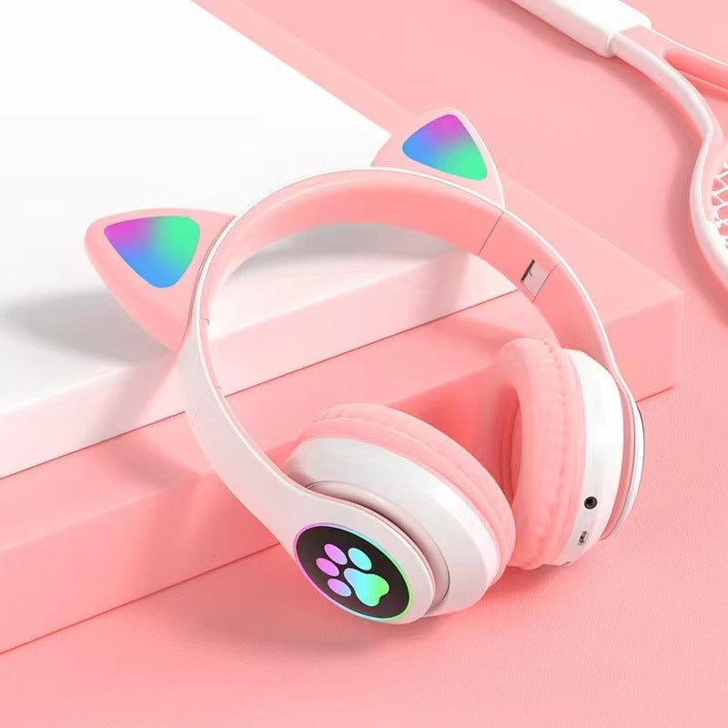 Cat Ear Luminous Bluetooth Headset – STN-28 Wireless