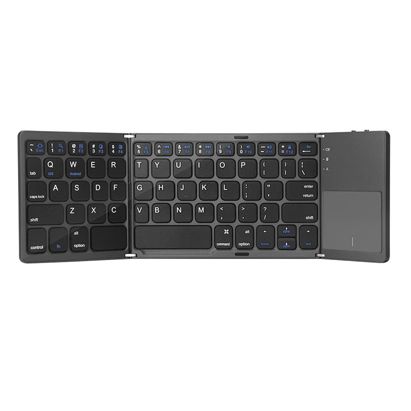 Tri-Fold Ultra-Thin Bluetooth Keyboard with Touchpad for iPad