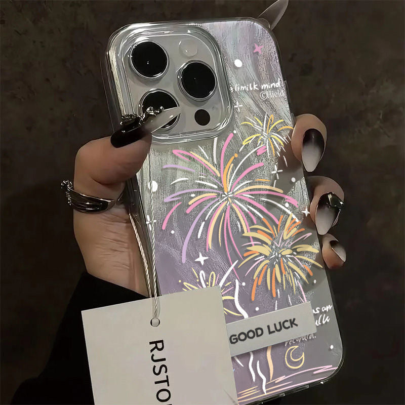 Purple Fireworks Cartoon Case for Samsung
