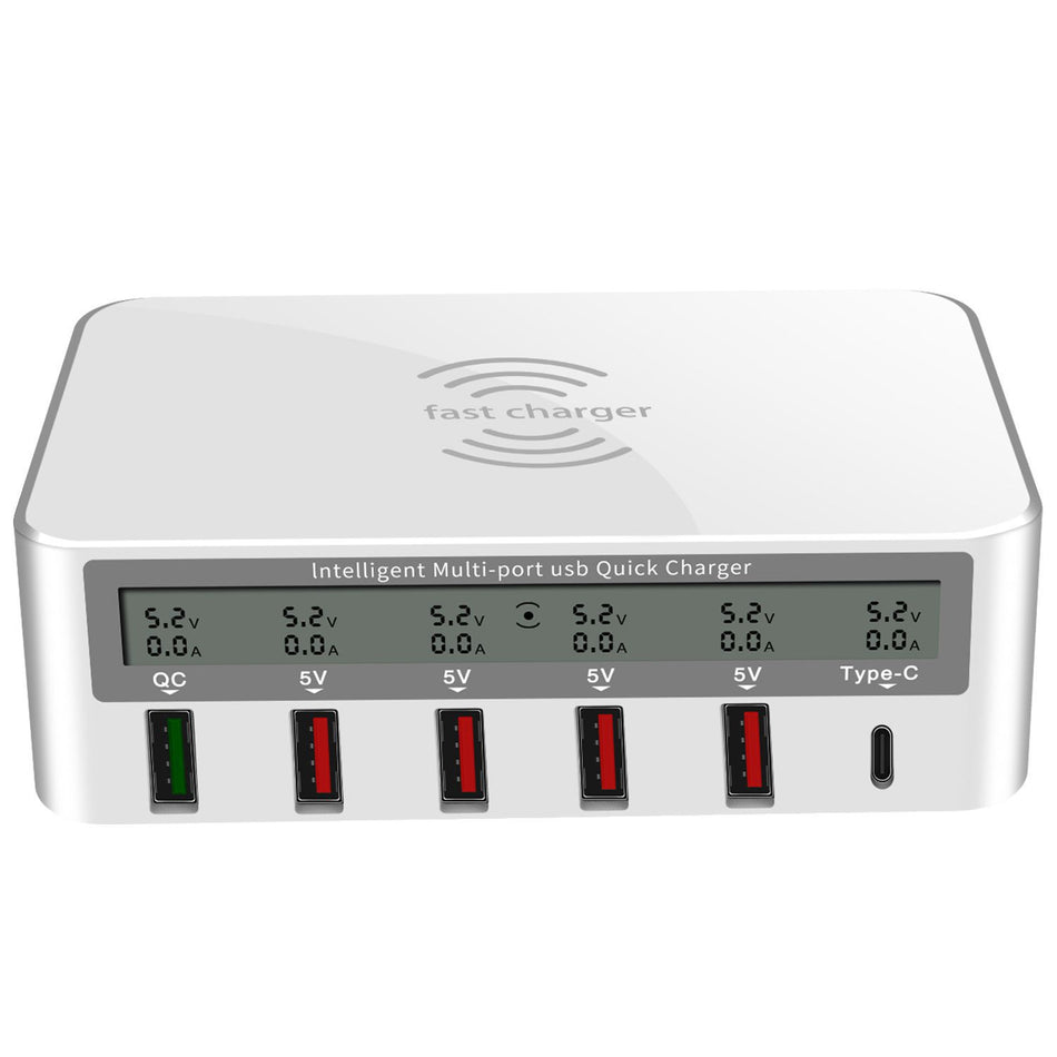 Multi-Port USB Fast Charger | Smart Display Charging Hub