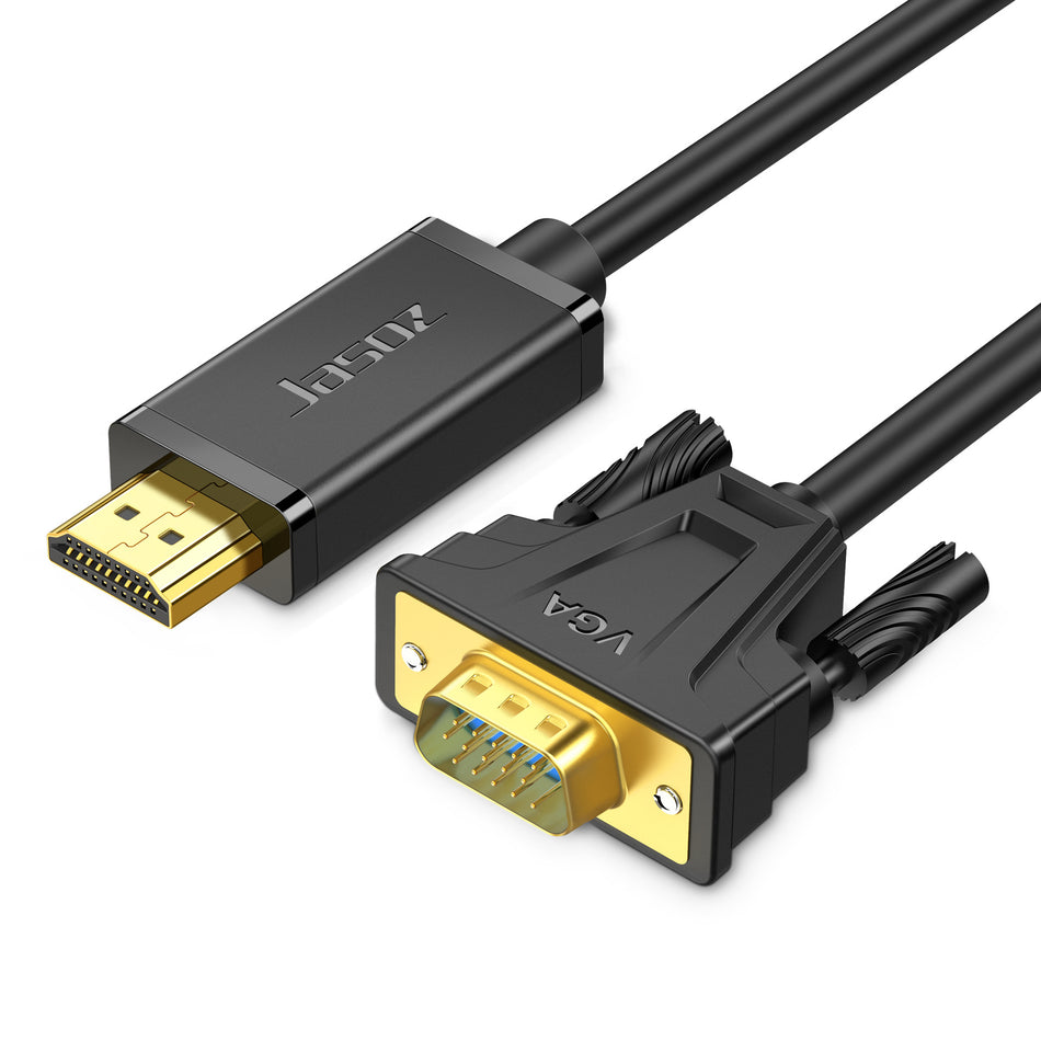 HDMI to VGA Adapter Cable with Audio and Power Supply