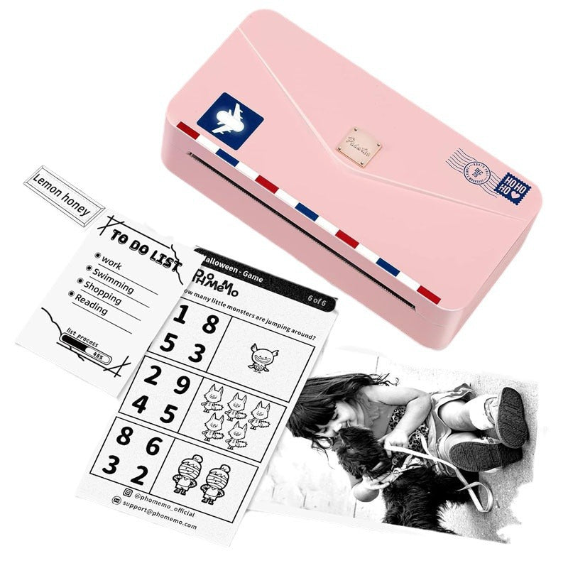 Ultra-Clear Portable Bluetooth Ink-Free Printer for Students & Home