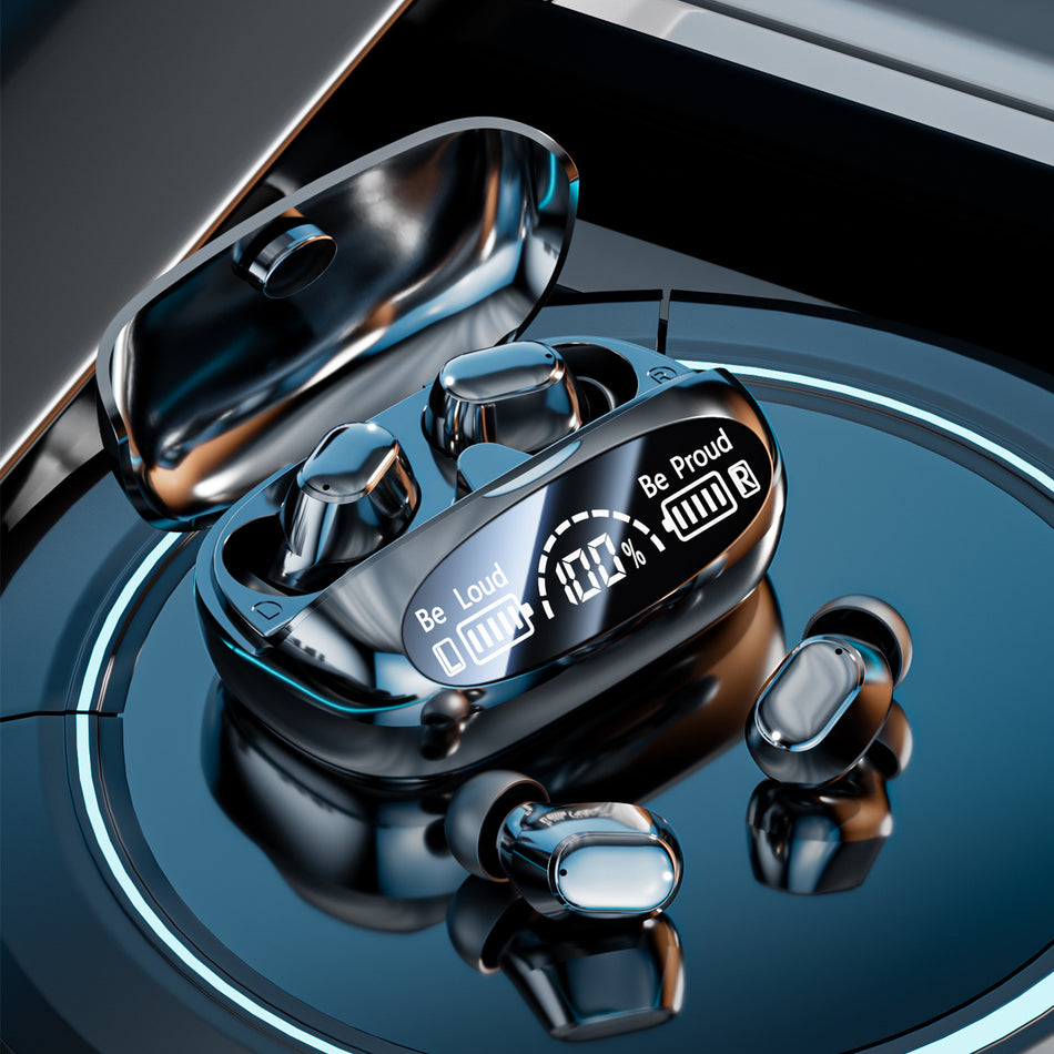 M151 Wireless Bluetooth In-Ear Headphones with Digital Display & Noise Reduction