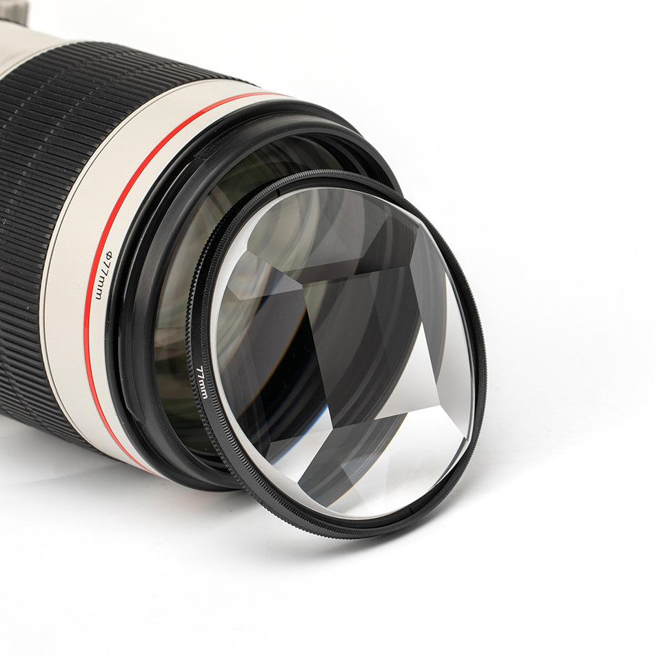 77mm Quadruple Prism Fractal Camera Filter Lens