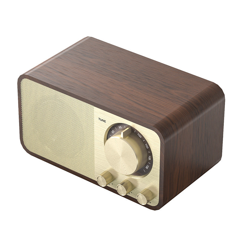 JY66 Retro Wooden Bluetooth Speaker – Classic Subwoofer