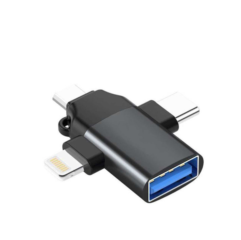 Three-in-One OTG Adapter Type-C Apple Android Phone Tablet