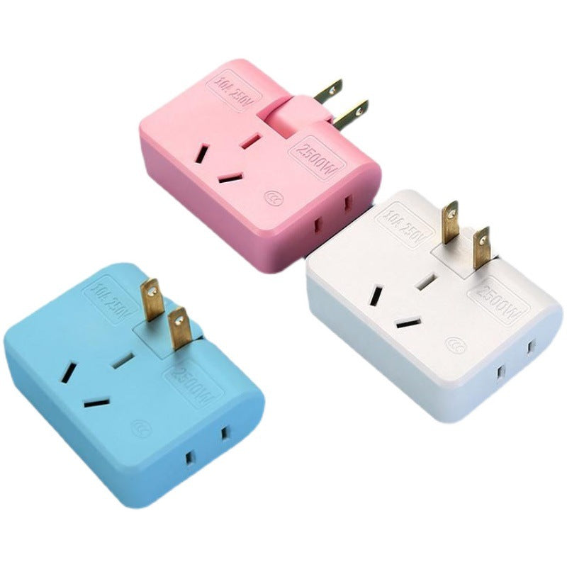 180° Rotating Multi Plug Adapter – 3-in-1 Socket Converter
