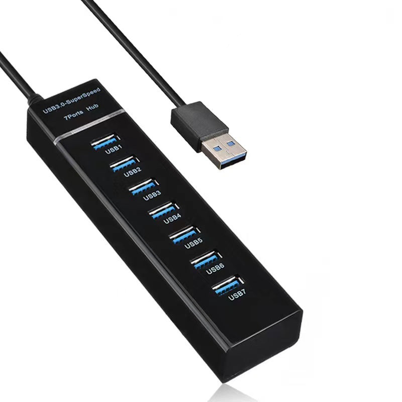 7-Port USB 3.0 Splitter Hub Notebook High-Speed Multi-Interface