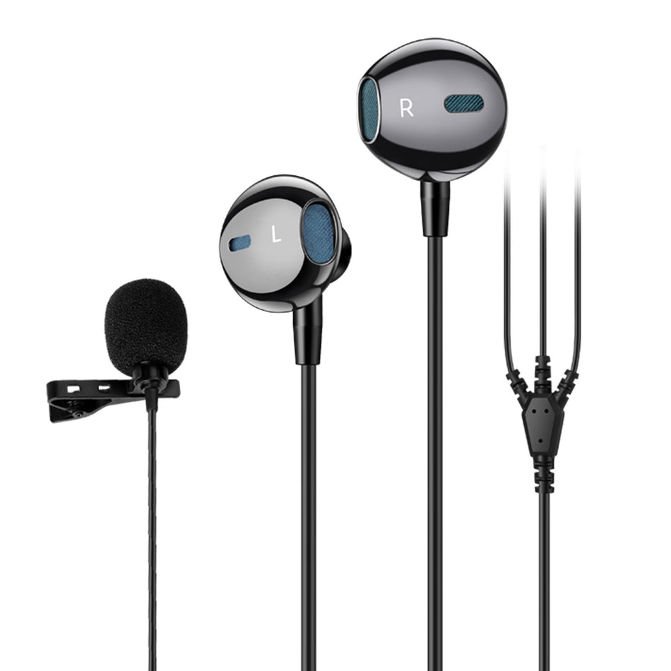 Wired In-Ear Karaoke Headphones for Live Broadcast & Gaming