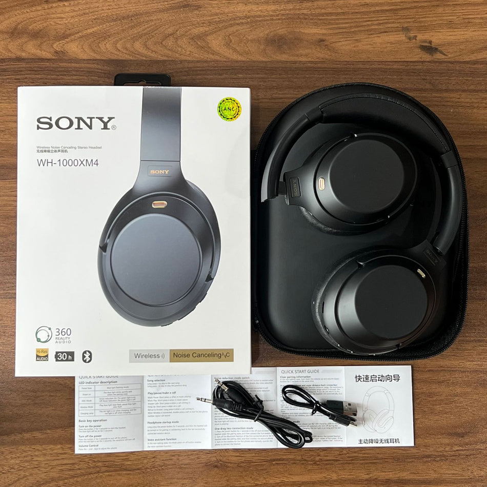 XM4ANC Wireless Headset – ANC & Leather Bag Included