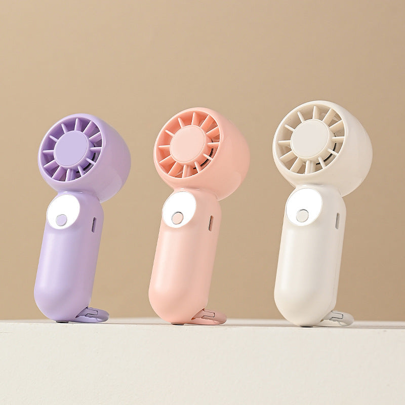 Mini Rechargeable Portable Fan – Handheld & Hanging Clip for Home, Office, and Travel