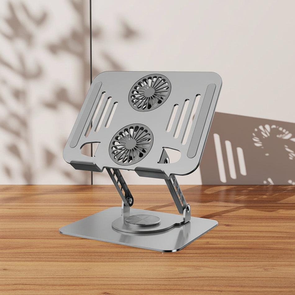 Foldable Laptop Stand with Elevated Cooling Support Frame