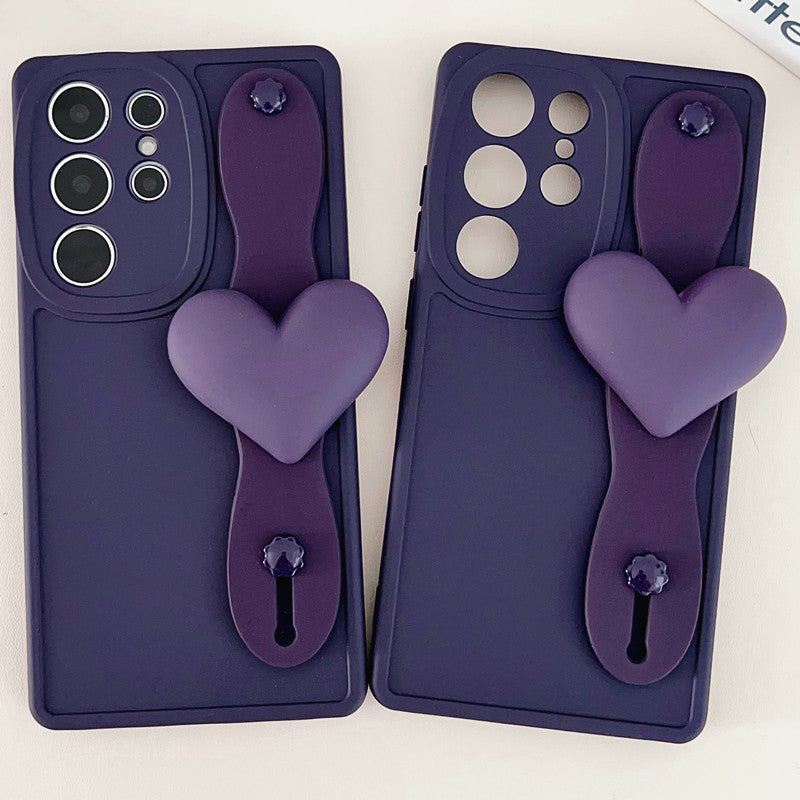 Samsung S24 Case with Strap – Bracket Grip, Stylish