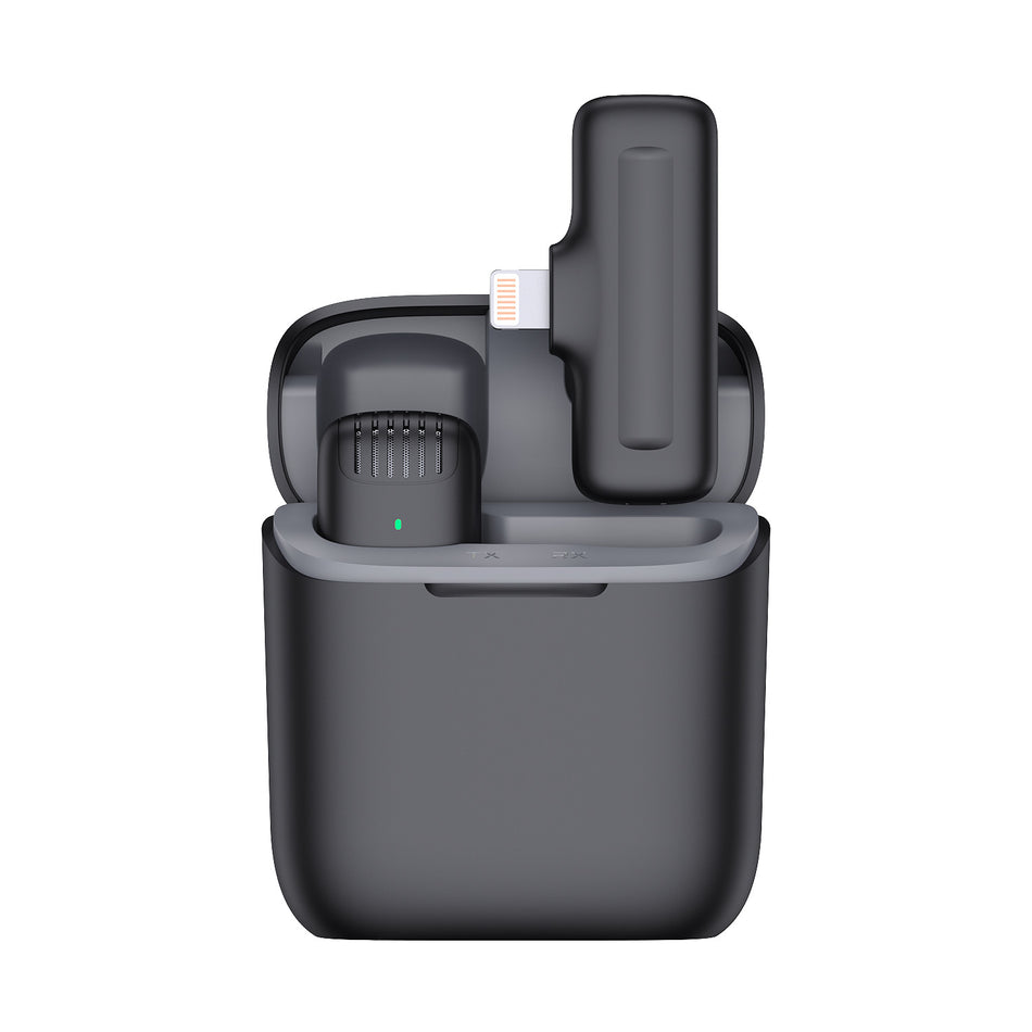 J11 Wireless Collar Mic – Long Battery Mini Mic w/ Charging Case