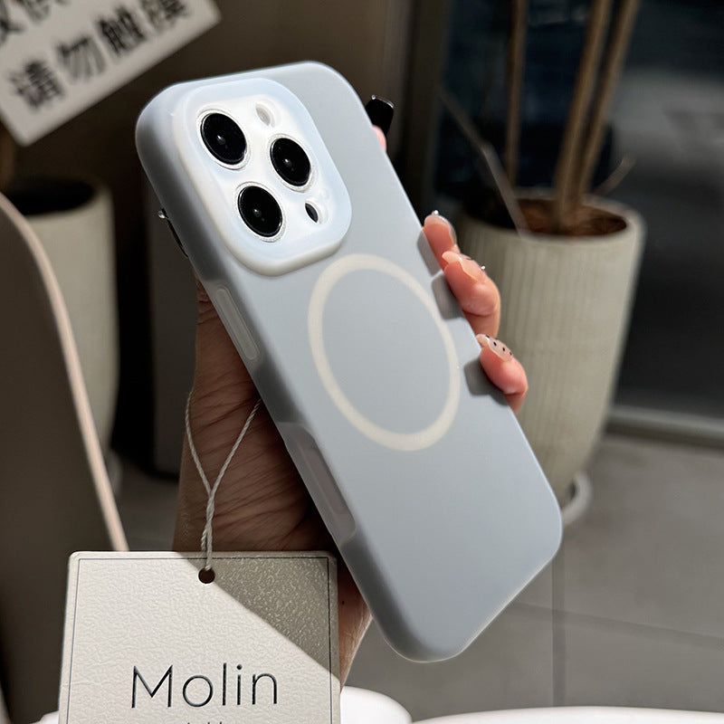 iPhone 16 Pro Max Silicone Case with Magnetic Charging