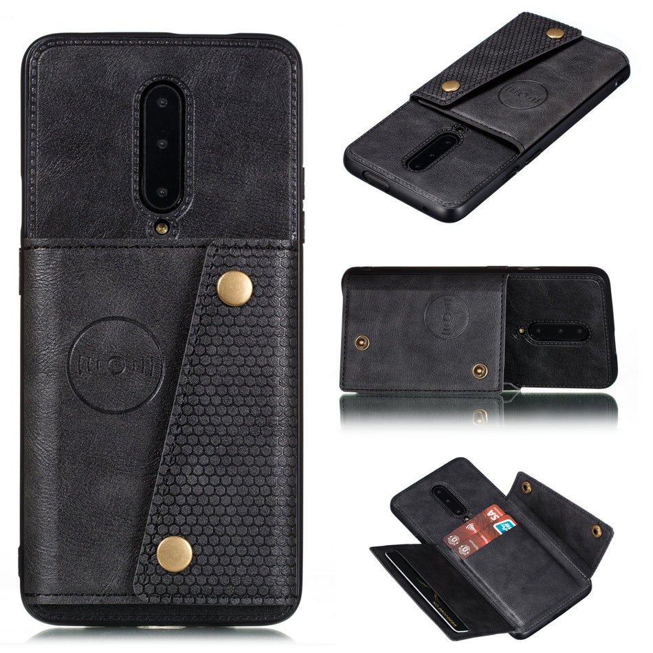 OnePlus 7/7T Pro Leather Case with Card Holder