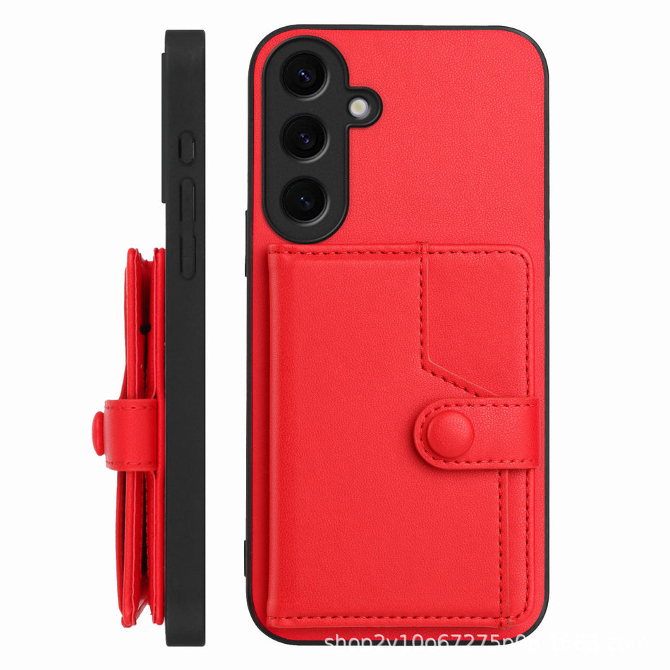 Samsung S25 Ultra Leather Flip Case with Card Holder
