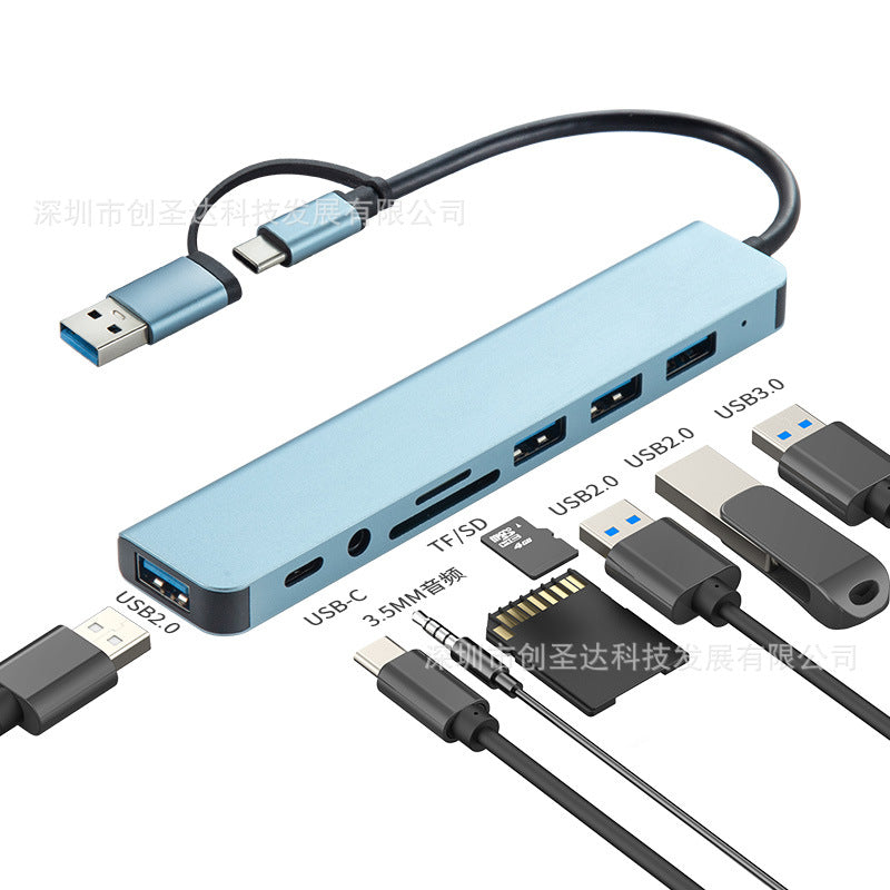 Two‑in‑One Type‑C Expansion Dock – Audio & More