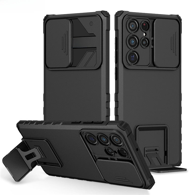 Anti-Fall Samsung Case with Kickstand & Window