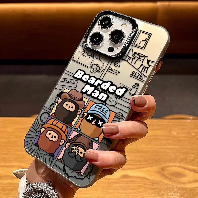 Funny Bearded Man Anti-Fall iPhone Case