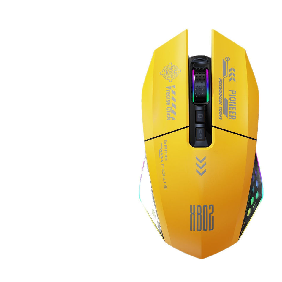 802 Wired/Wireless Bluetooth Gaming Mouse – 3 Mode & Macro